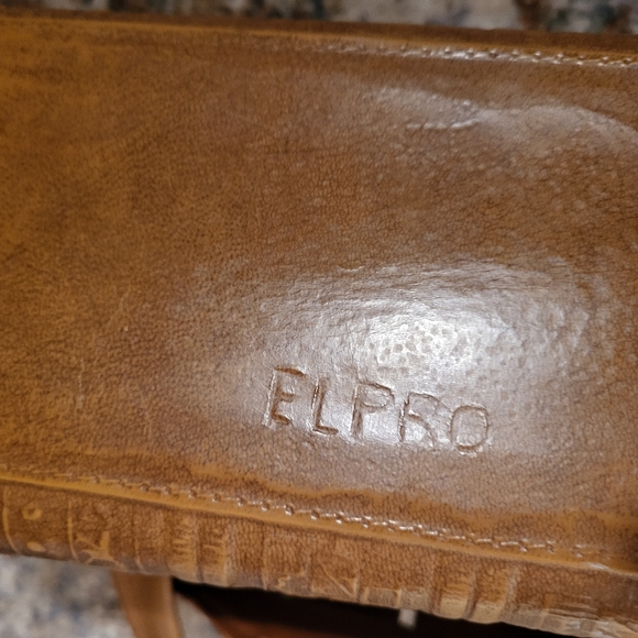 True Vintage Leather Handbag Elpro 60s Retro Purse - Picture 6 of 7